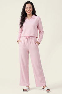 Zivame Athleisure Wide Leg Pants - Pale Lilac — thumbnail 5